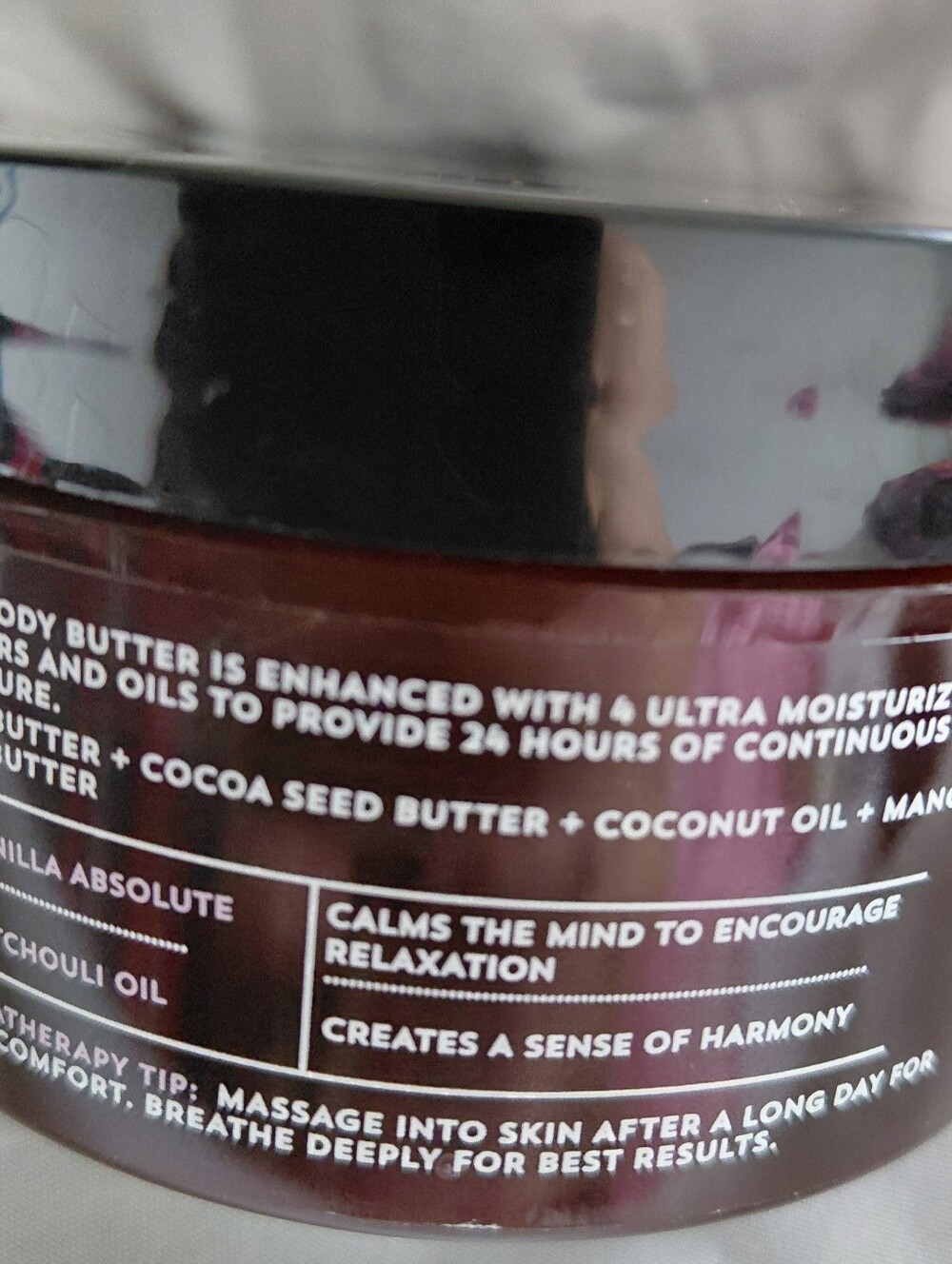 Aromatherapy Comfort Vanilla + Patchouli Moisture Butter - Picture 2 of 2